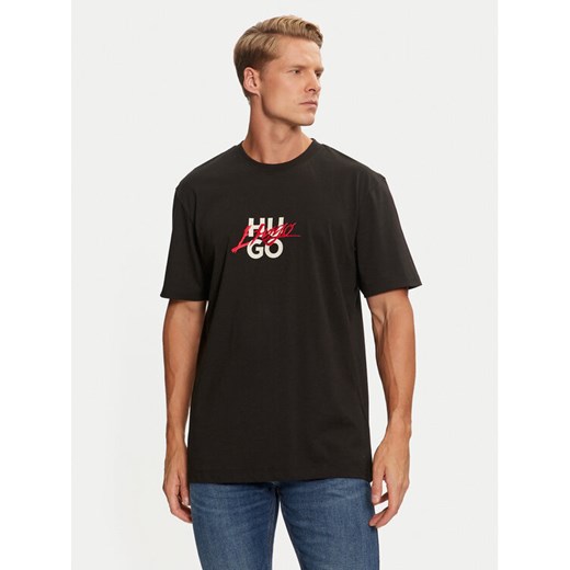 Hugo T-Shirt Dlongny 50521076 Czarny Relaxed Fit XL MODIVO