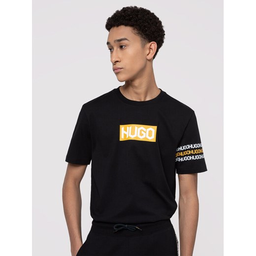 Hugo T-Shirt Dake 50448862 Czarny Regular Fit ze sklepu MODIVO w kategorii T-shirty męskie - zdjęcie 183948216