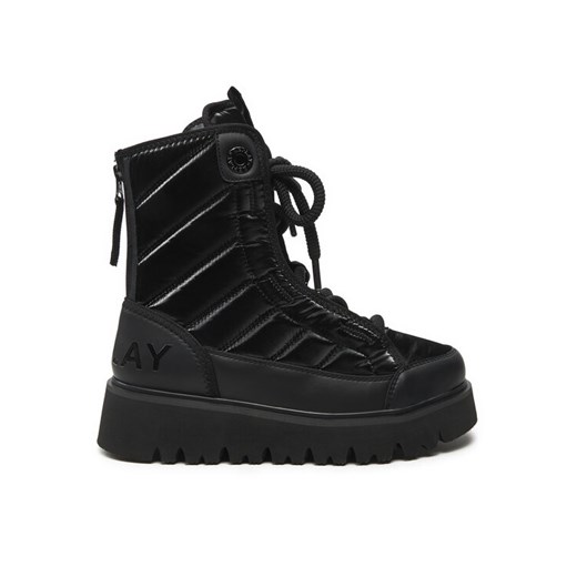 REPLAY Botki Melrose Lace Lace-Up GWF2H.000.C0012T Czarny ze sklepu MODIVO w kategorii Botki - zdjęcie 183948229