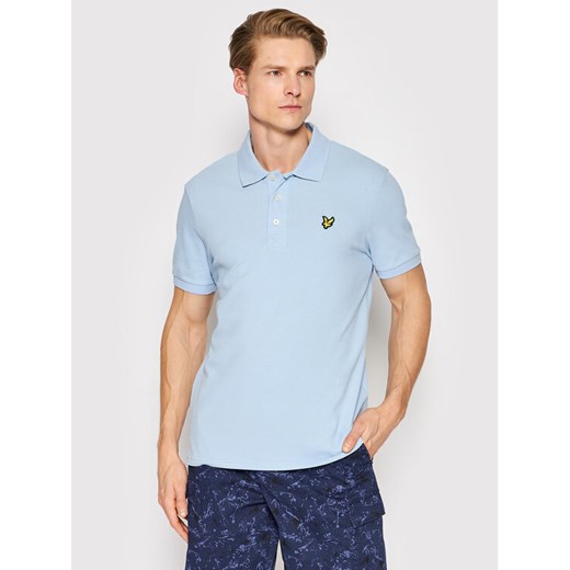 Lyle & Scott Polo Plain SP400VOG Błękitny Regular Fit ze sklepu MODIVO w kategorii T-shirty męskie - zdjęcie 183948258
