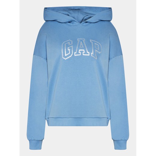 Gap Bluza 729733-00 Niebieski Regular Fit ze sklepu MODIVO w kategorii Bluzy damskie - zdjęcie 183948266