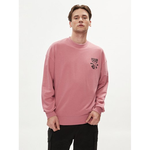Jack&Jones Bluza Dirk 12249455 Różowy Wide Fit ze sklepu MODIVO w kategorii Bluzy męskie - zdjęcie 183948347