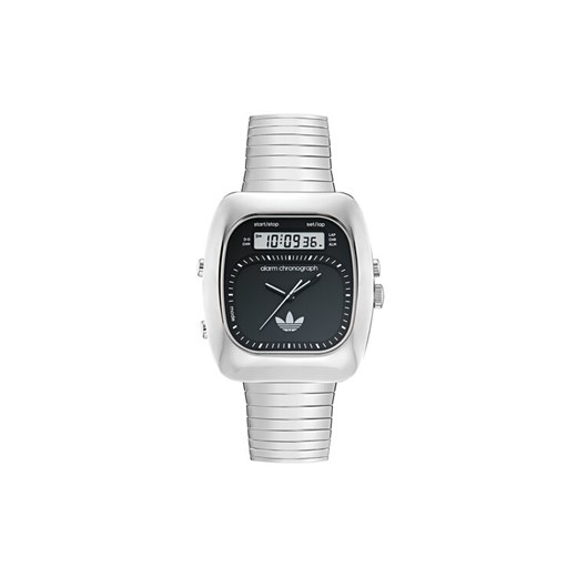 adidas Zegarek Retro Wave Three Chronograph AOSY25013 Srebrny ze sklepu MODIVO w kategorii Zegarki - zdjęcie 183948365