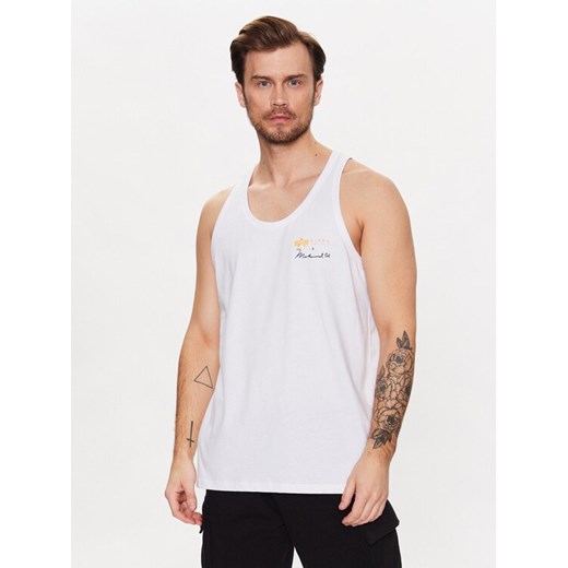 Alpha Industries Tank top Muhammad Ali 136563 Biały Regular Fit ze sklepu MODIVO w kategorii T-shirty męskie - zdjęcie 183948399