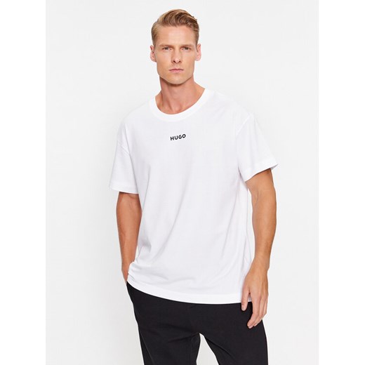Hugo T-Shirt 50493057 Biały Relaxed Fit M MODIVO