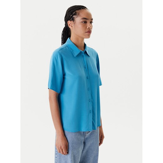 United Colors Of Benetton Koszula 5WPWDQ0B1 Niebieski Regular Fit ze sklepu MODIVO w kategorii Koszule damskie - zdjęcie 183948488
