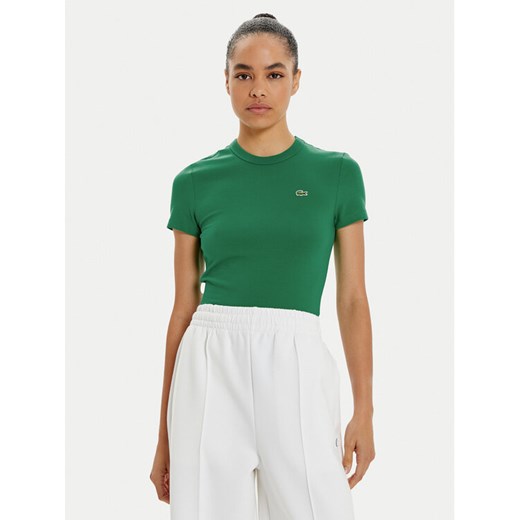Lacoste T-Shirt TF7218 Zielony Slim Fit Lacoste 34 MODIVO