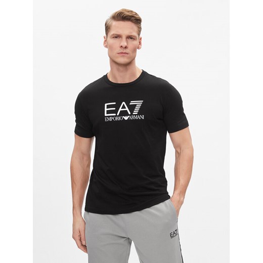 EA7 Emporio Armani T-Shirt 3DPT71 PJM9Z 1200 Czarny Regular Fit XL MODIVO