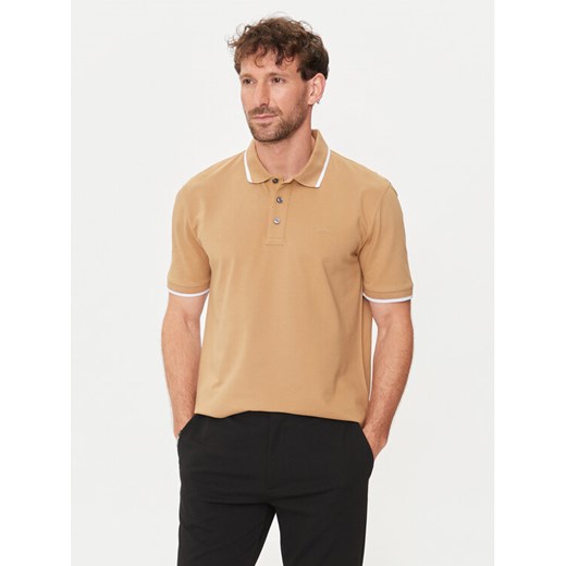 Boss Polo Parlay 190 50494697 Beżowy Regular Fit ze sklepu MODIVO w kategorii T-shirty męskie - zdjęcie 183948545
