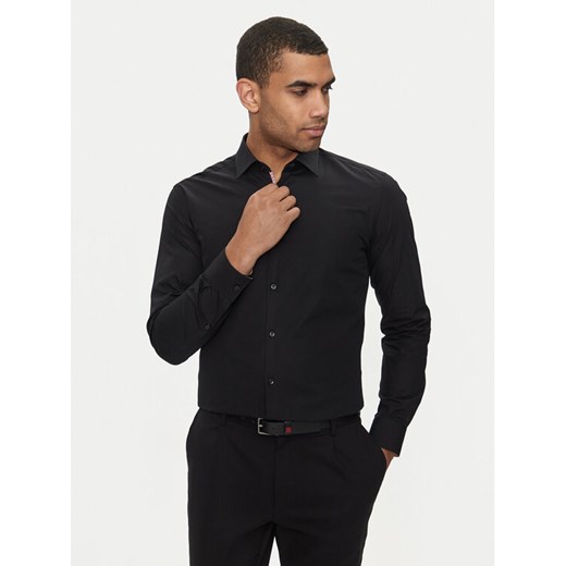 Hugo Koszula Koey 50519819 Czarny Slim Fit ze sklepu MODIVO w kategorii Koszule męskie - zdjęcie 183948548