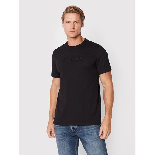 Guess T-Shirt M2BP47 K7HD0 Czarny Regular Fit ze sklepu MODIVO w kategorii T-shirty męskie - zdjęcie 183948549