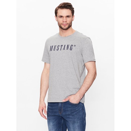 Mustang T-Shirt Alex 1013221 Szary Regular Fit Mustang M MODIVO