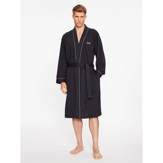 Boss Szlafrok Xmas Kimono 50485920 Czarny ze sklepu MODIVO w kategorii Szlafroki męskie - zdjęcie 183948699
