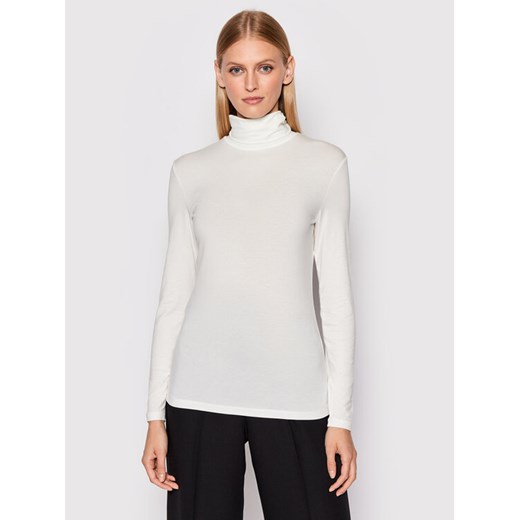 Max Mara Leisure Golf Dede 39460626 Biały Slim Fit ze sklepu MODIVO w kategorii Bluzki damskie - zdjęcie 183948707