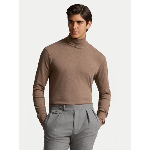 Polo Ralph Lauren Golf 710760126026 Brązowy Regular Fit ze sklepu MODIVO w kategorii Swetry męskie - zdjęcie 183948729