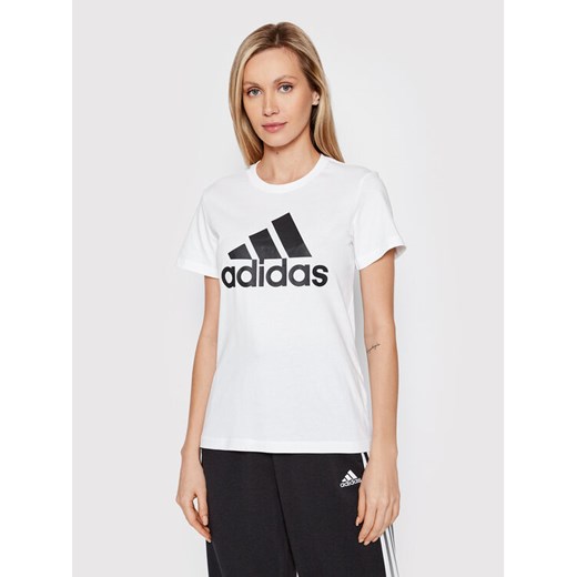 adidas T-Shirt Essentials Logo GL0649 Biały Regular Fit XS MODIVO