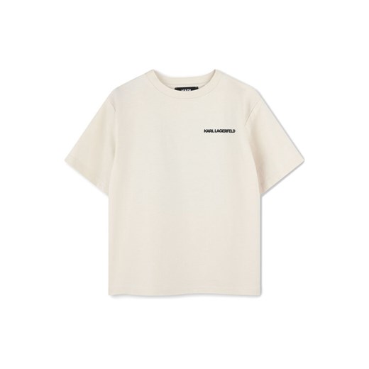 Karl Lagerfeld Kids T-Shirt Z30440 D Biały Regular Fit ze sklepu MODIVO w kategorii T-shirty chłopięce - zdjęcie 183948789