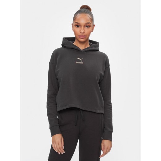 Puma Bluza 67003375 Czarny Regular Fit ze sklepu MODIVO w kategorii Bluzy damskie - zdjęcie 183948795