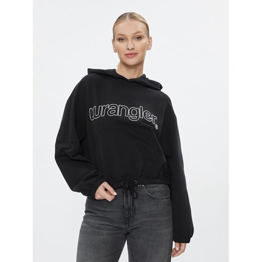 Wrangler Bluza 112342761 Czarny Loose Fit ze sklepu MODIVO w kategorii Bluzy damskie - zdjęcie 183948798