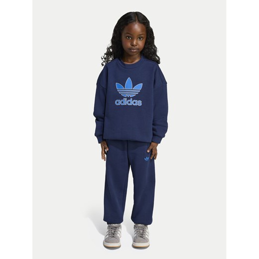 adidas Dres JY1153 Granatowy Loose Fit ze sklepu MODIVO w kategorii Komplety dziewczęce - zdjęcie 183948807