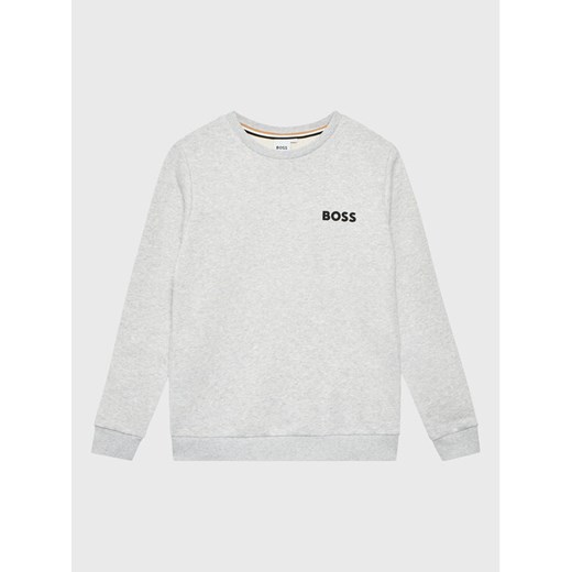 Boss Bluza J25O43 S Szary Regular Fit ze sklepu MODIVO w kategorii Bluzy chłopięce - zdjęcie 183948828