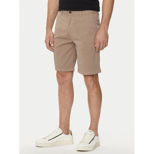 Boss Szorty materiałowe Chino-Slim 50513026 Brązowy Slim Fit 30 MODIVO