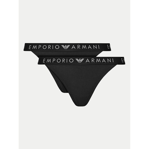 Emporio Armani Underwear Komplet 2 par stringów 164522 4F227 00020 Czarny M MODIVO