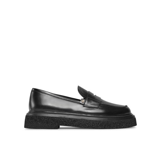 Max Mara Loafersy Crepeloafer 23452619336 Czarny ze sklepu MODIVO w kategorii Mokasyny damskie - zdjęcie 183948845
