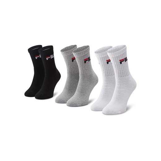 Fila Zestaw 3 par wysokich skarpet unisex F9505 Szary Fila 39_42 MODIVO