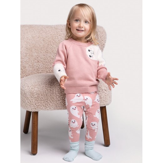 Coccodrillo Legginsy ZC2122101WIN Różowy Slim Fit ze sklepu MODIVO w kategorii Spodnie dziewczęce - zdjęcie 183948896
