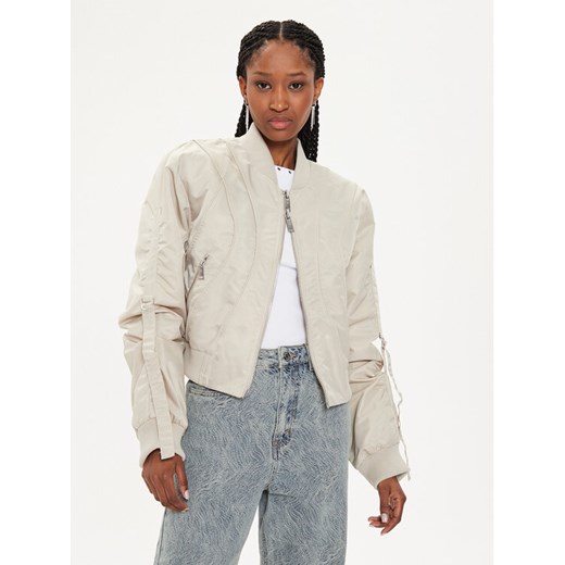 Gestuz Kurtka bomber Philly 10908995 Beżowy Regular Fit ze sklepu MODIVO w kategorii Kurtki damskie - zdjęcie 183949017