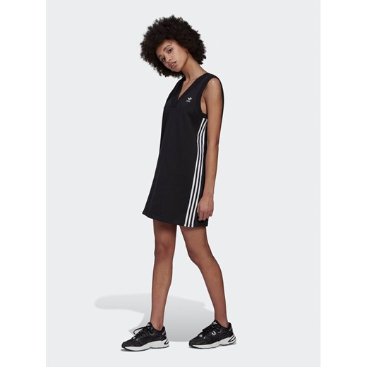 adidas Sukienka dzianinowa adicolor Classics HM2134 Czarny Relaxed Fit 34 MODIVO