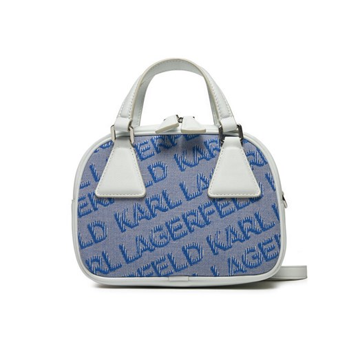 KARL LAGERFELD Torebka 231W3030 Niebieski ze sklepu MODIVO w kategorii Kuferki - zdjęcie 183949085