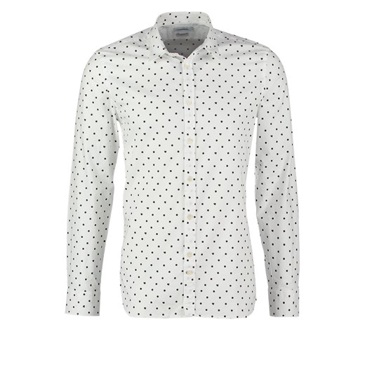 J.LINDEBERG DANI SLIM FIT Koszula white zalando szary abstrakcyjne wzory