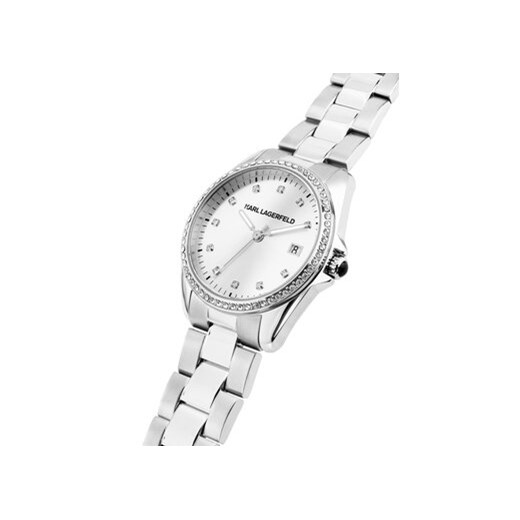 KARL LAGERFELD Zegarek R0553101510 Srebrny Karl Lagerfeld 00 MODIVO