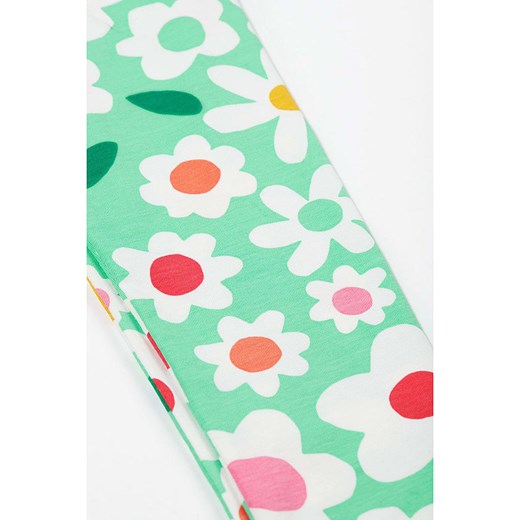 Frugi Legginsy "Leona" w kolorze miętowo-białym Frugi 134/140 Limango Polska promocja