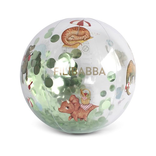 Filibabba Piłka &quot;Alfie - Dino Beach Confetti&quot; ze wzorem Filibabba onesize okazja Limango Polska