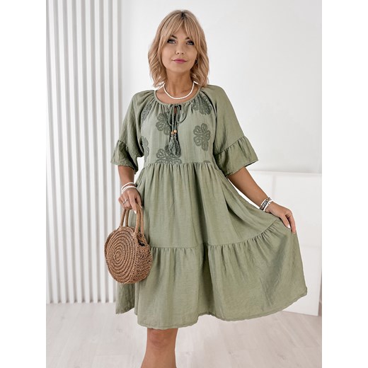 sukienka arizena khaki one size ze sklepu UBRA w kategorii Sukienki - zdjęcie 183968938