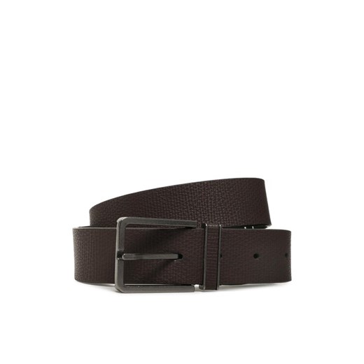 Pasek Męski Calvin Klein Adj Ck Depth Pal 35mm K50K510187 Brązowy ze sklepu eobuwie.pl w kategorii Paski męskie - zdjęcie 183969369