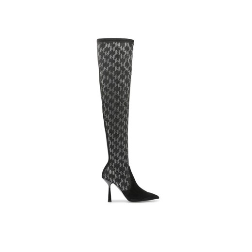 Muszkieterki KARL LAGERFELD KL31386 Czarny ze sklepu eobuwie.pl w kategorii Kozaki damskie - zdjęcie 183969639