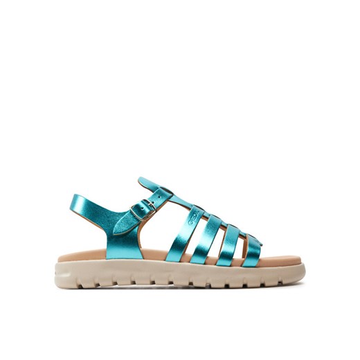 Sandały Geox J Sandal Soleima Gir J35GSB 000CF C3035 D Zielony ze sklepu eobuwie.pl w kategorii Sandały dziecięce - zdjęcie 183969745