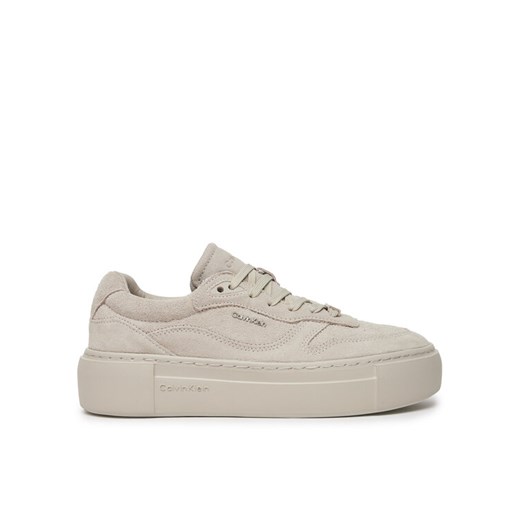Sneakersy Calvin Klein HW0HW02203 Beżowy ze sklepu eobuwie.pl w kategorii Buty sportowe damskie - zdjęcie 183969857