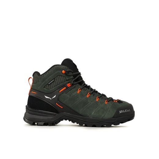 Trekkingi Salewa Ms Alp Mate Mid Ptx 61384-5400 Zielony ze sklepu eobuwie.pl w kategorii Buty trekkingowe męskie - zdjęcie 183969869