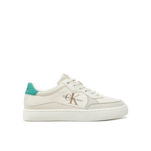 Sneakersy Calvin Klein Jeans Classic Cupsole Low Lth Ml YM0YM00885 Écru ze sklepu eobuwie.pl w kategorii Buty sportowe męskie - zdjęcie 183969988
