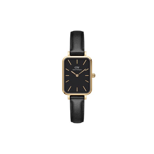 Zegarek Daniel Wellington Quadro Pressed DW00100560 Czarny ze sklepu eobuwie.pl w kategorii Zegarki - zdjęcie 183970047