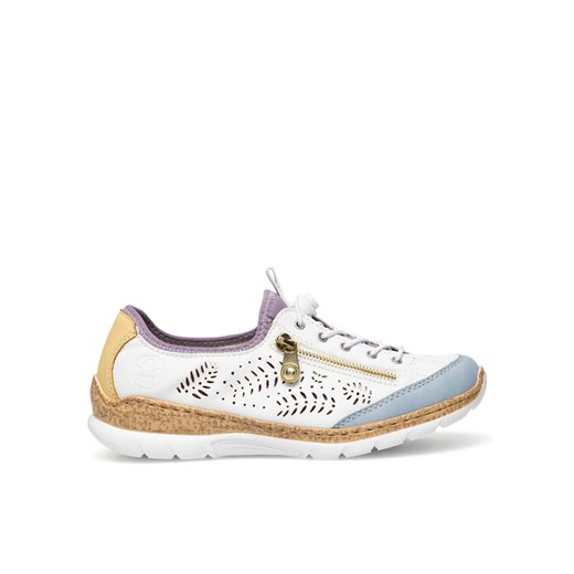 Sneakersy Rieker N42K6-80 Biały ze sklepu eobuwie.pl w kategorii Półbuty damskie - zdjęcie 183970427