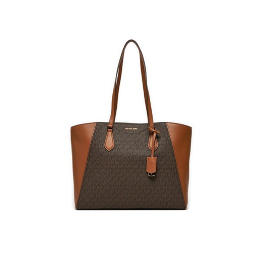 Torebka MICHAEL Michael Kors Taryn 30F4GTBT7B Brązowy ze sklepu eobuwie.pl w kategorii Torby Shopper bag - zdjęcie 183970556