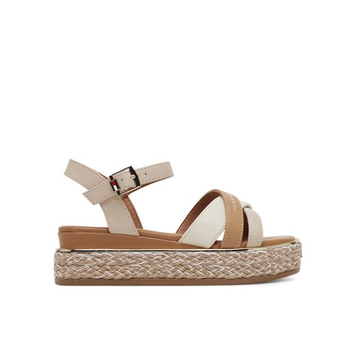 Espadryle Tommy Hilfiger T3A2-33790-0371 M Beżowy ze sklepu eobuwie.pl w kategorii Sandały dziecięce - zdjęcie 183970677