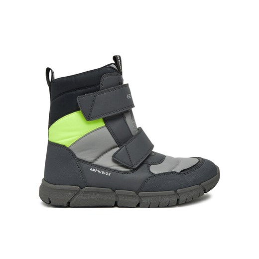 Śniegowce Geox J Flexyper Boy B Abx J169XC 0FU50 C9191 S Szary ze sklepu eobuwie.pl w kategorii Buty zimowe dziecięce - zdjęcie 183970755