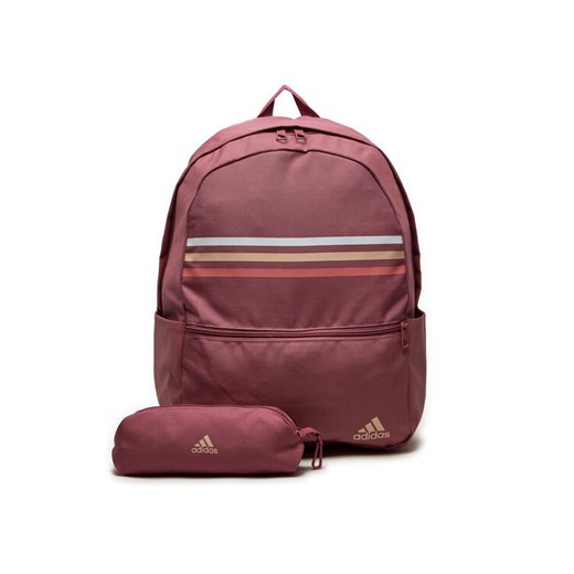 Plecak adidas Classic Horizontal 3-Stripes IZ1897 Różowy OS eobuwie.pl